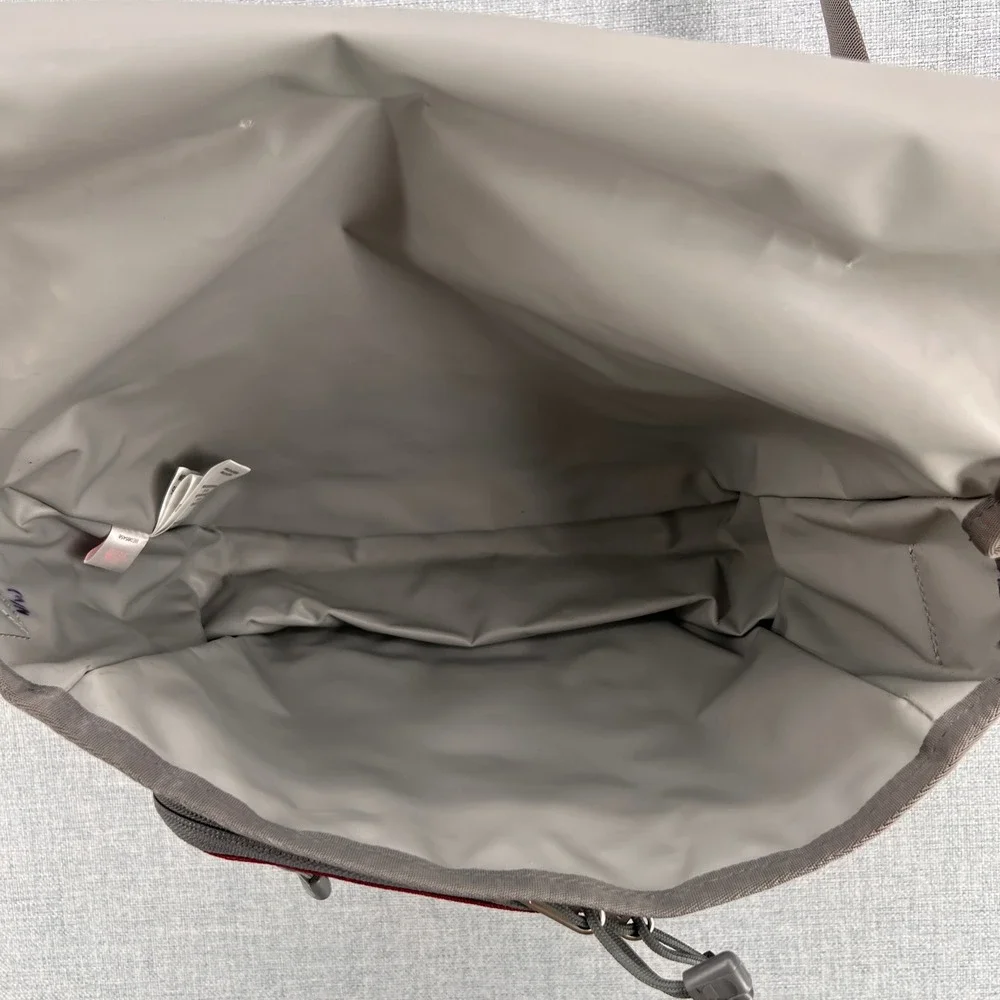 The North Face Fixy Messenger Bag Red Gray Crossbody Utility Campus Gorpcore